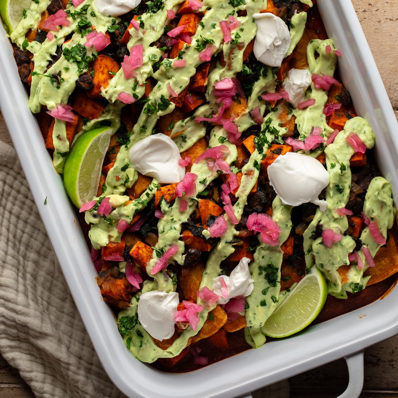 Flavorful Grain-Free Sweet Potato Black Bean Enchiladas: Homemade & Hearty